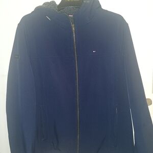 Tommy Hilfiger Hooded Rain Jacket Sz XL